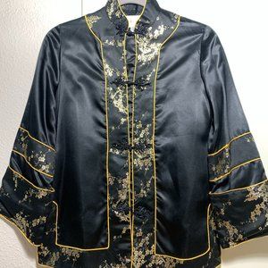Vintage Chinese Silk Brocade Jacket (Small)